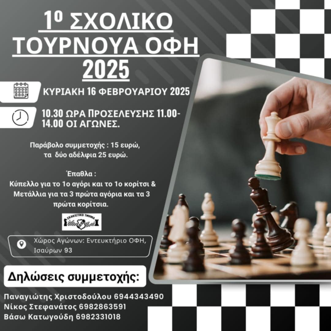 1ο Σχολικό Τουρνουά ΟΦΗ 2025
